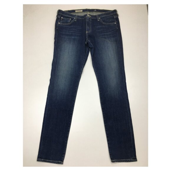 AG ADRIANO GOLDSCHMIED Medium/Dark Wash 5 Pocket The Legging Super Skinny Jeans - Picture 1 of 11